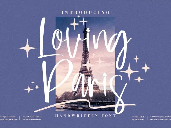 Loving Paris font