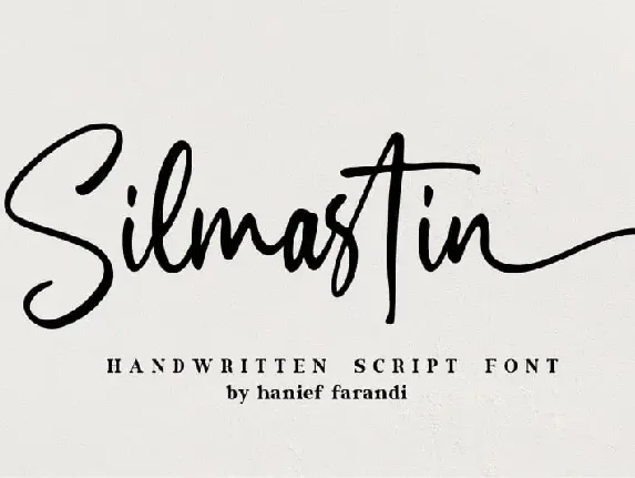 Silmastin Handwritten font