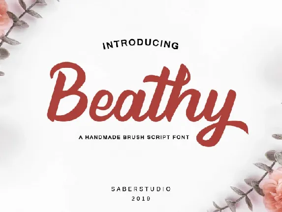 Beathy Brush Script font