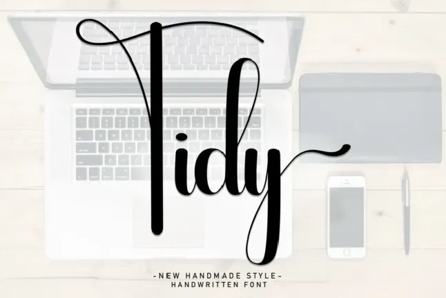 Tidy Script font