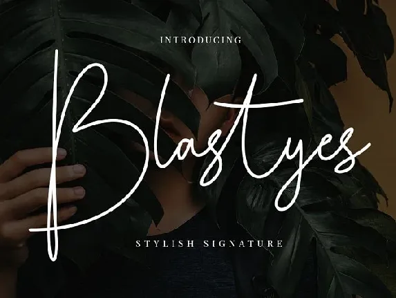 Blastyes Signature font