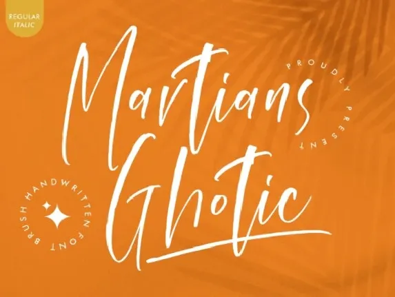 Martians Ghotic font