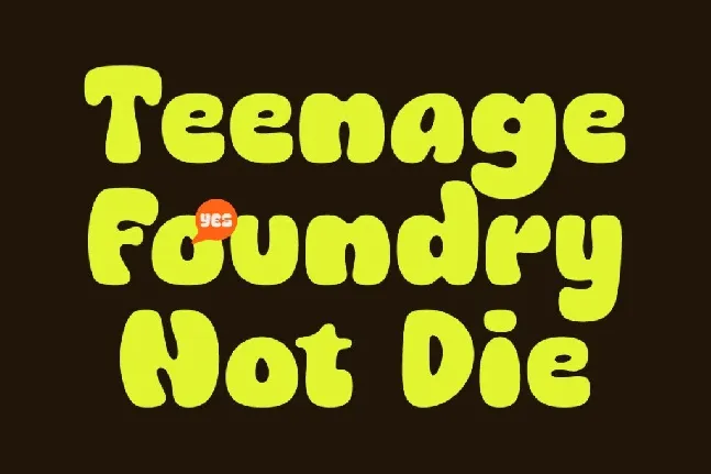 Teenage Popular font