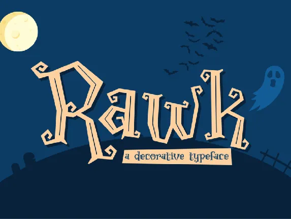 Rawk Demo font