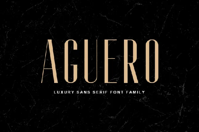 Aguero Typeface font