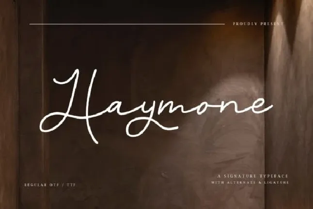 Haymone font