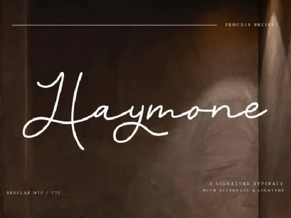 Haymone font