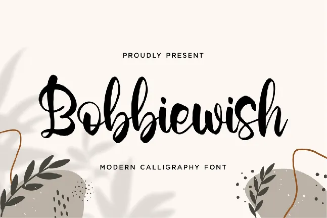 Bobbiewish font