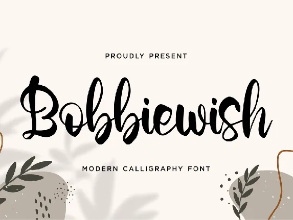 Bobbiewish font