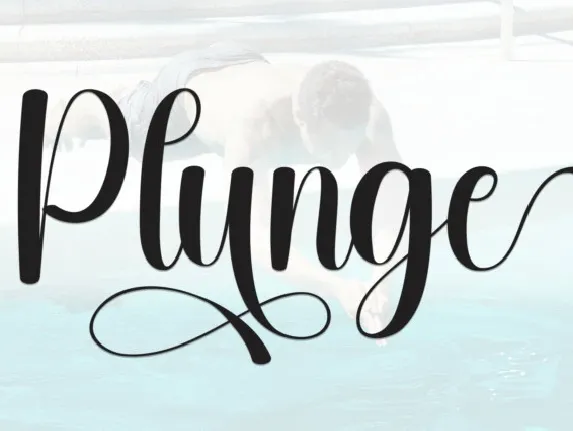 Plunge Script font