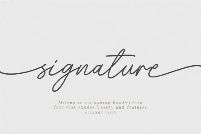 Milena font