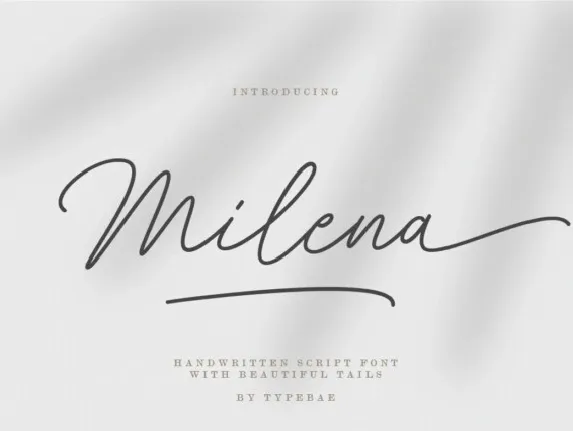 Milena font