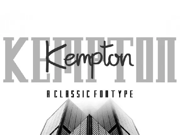 Kempton Typeface font