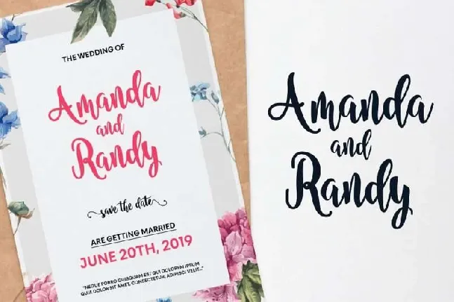 Nanda Bold Script font