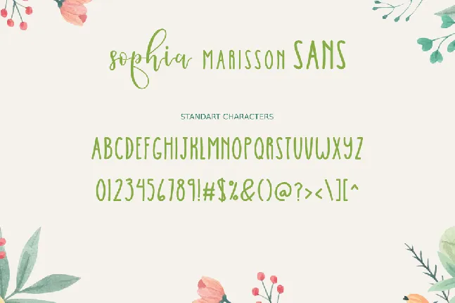 SophiaMarissonPersonalUseOnly font