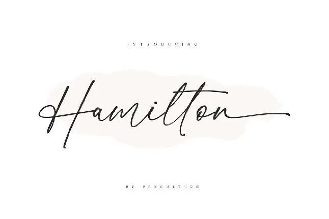 Hamilton Free font