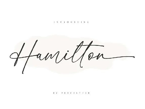 Hamilton Free font