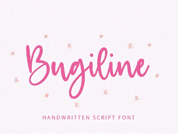 Bugiline font