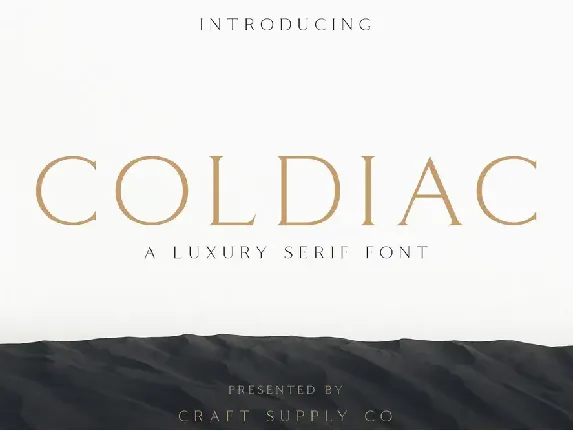 Coldiac Free font