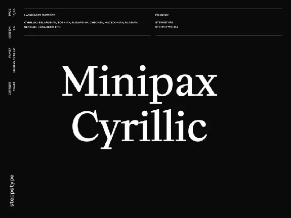 Minipax Family font