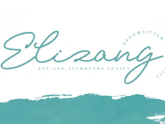 Elizany Signature font