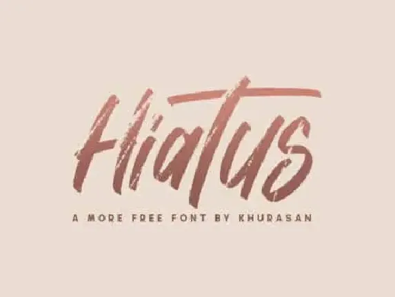 Hiatus Brush font