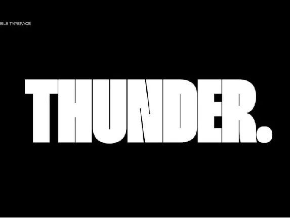 Thunder Family font