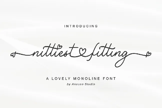 Nittiest Fitting font