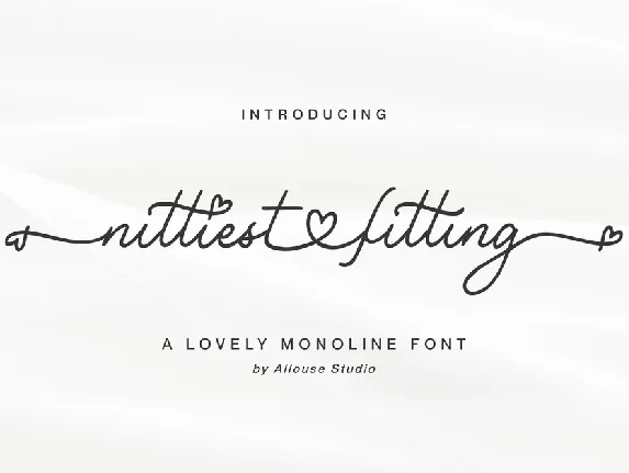 Nittiest Fitting font