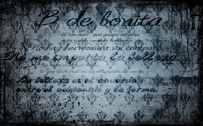 B de bonita font