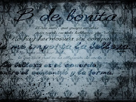 B de bonita font