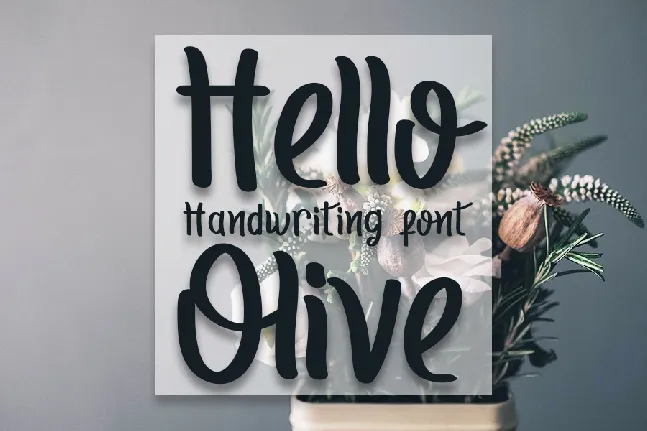 Hello Olive Typeface font