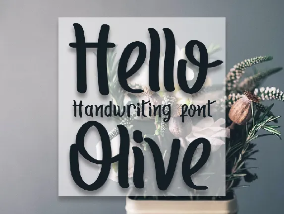 Hello Olive Typeface font