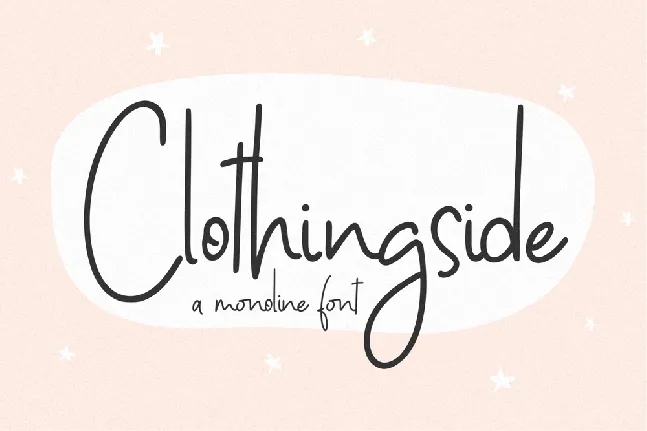 Clothingside font