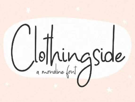 Clothingside font