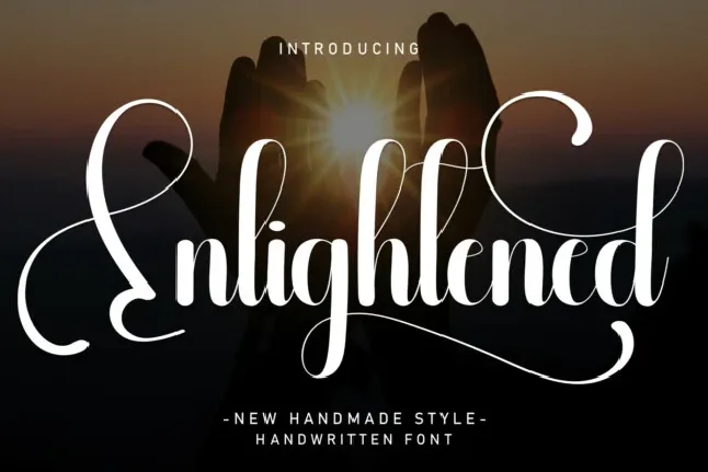 Enlightened Script font