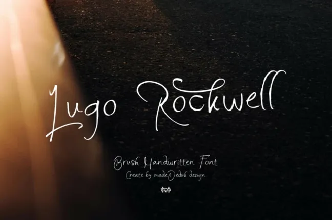 Lugo Rockwell font