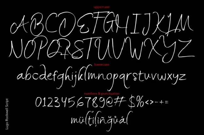 Lugo Rockwell font