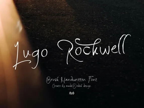 Lugo Rockwell font