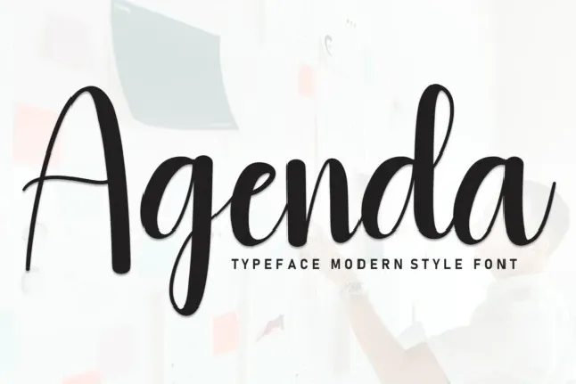 Agenda Script Typeface font