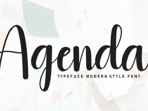 Agenda Script Typeface font