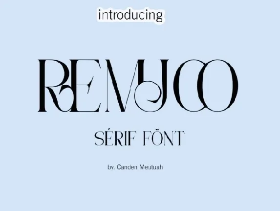 Remjoo font