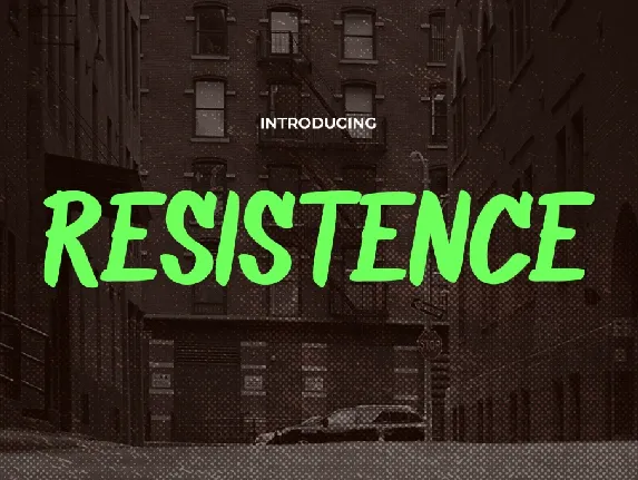 RESISTANCE font