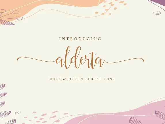 Alderta font