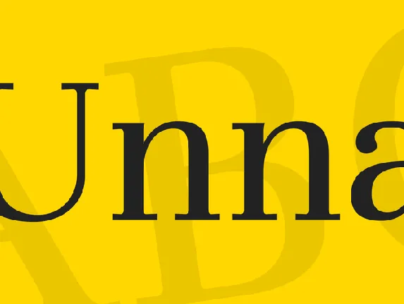 Unna font