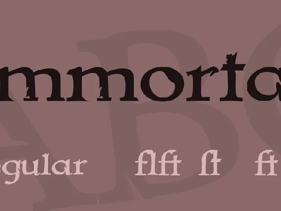 Immortal font