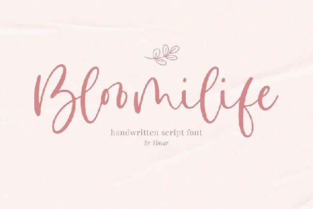 Bloomilife font