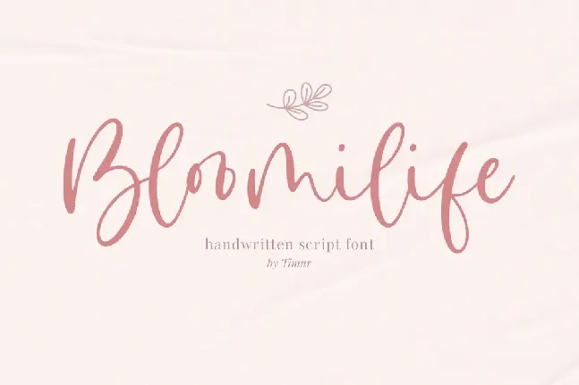 Bloomilife font