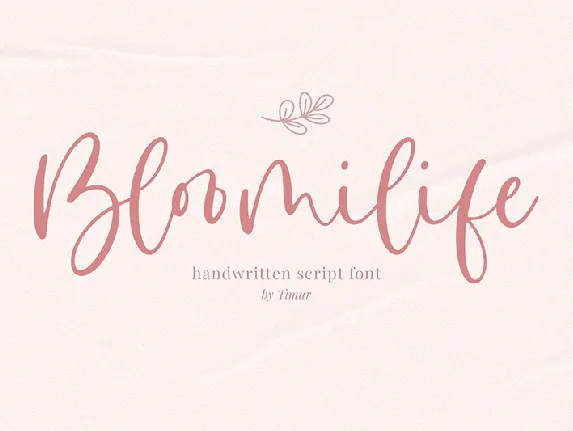 Bloomilife font