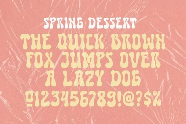 Spring Desset font